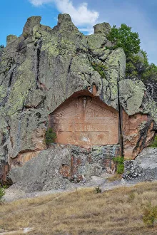 Phrygian Prints: Phrygian tomb, Yazili, Han, Phrygian Yazilikaya