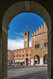 Treviso Prints: Piazza dei Signori square, Treviso, Veneto, Italy