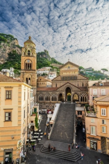 Staircase Prints: Piazza del Duomo, Amalfi, Campania, Italy