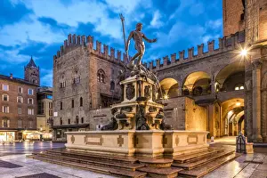 Piazza del Nettuno, Bologna, Emilia-Romagna, Italy