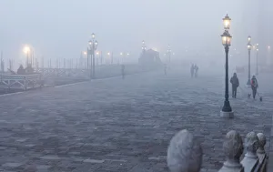 Piazzetta di San Marco in Fog, Venice, Veneto, Italy