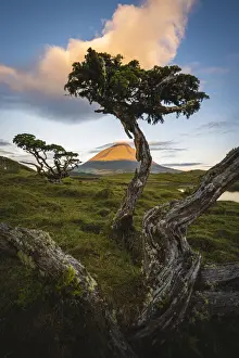 Pico island, Azores, Portugal. Mount Pico and surrounding landscape