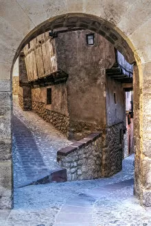 Images Dated 7th June 2018: Picturesque corner of Albarracin, Aragon, Spain