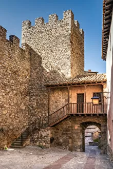 Images Dated 7th June 2018: Picturesque corner of Albarracin, Aragon, Spain