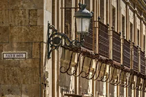 Corner Prints: Picturesque corner of the old town, Salamanca, Castile and Leon, Spain