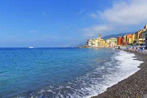 Building Structure Prints: The picturesque fishing village of Camogli, Camogli, Liguria, Italy