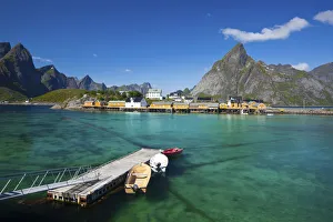 Nautical Theme Prints: The picturesque fishing village of Sakrisoy, Moskenesoy, Lofoten, Nordland, Norway