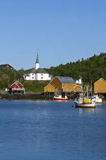 Images Dated 17th November 2010: Picturesque harbour, Moskenes, Moskenesoy, Lofoten, Nordland, Norway