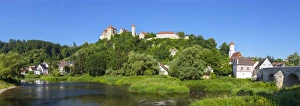 Harburg Prints: The picturesque Harburg Castle & Village, Harburg, Bavaria, Germany