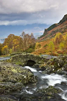 Lakeland Prints: Picturesque Lakeland scenery at Ashness Bridge, Lake District National Park, Cumbria