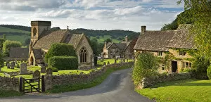 Images Dated 6th January 2015: Picturesque Snowshill church and village, Cotswolds, Gloucestershire, England. September