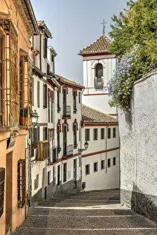 Albayzin Gallery: Picturesque street corner in Albayzin district, Granada, Andalusia, Spain
