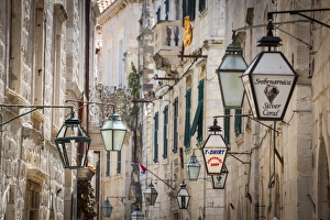 Picturesque street in the Stari Grad (Old Town), Dubrovnik, Dalmatia, Croatia Picturesque street in the Stari Grad (Old Town), Dubrovnik, Dalmatia, Croatia