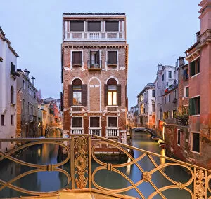 Images Dated 25th February 2019: Picturesque View over the Rio de San Giovanni Laterano im Sestiere Castello; Venice