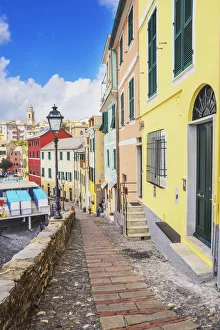 Genova Prints: The picturesque village of Bogliasco, Bogliasco, Liguria, Italy