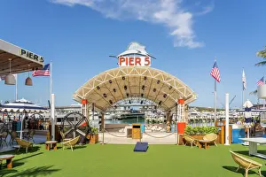 Bars Prints: Pier 5 bar, Bayside Marketplace, Downtown Miami, Miami, Florida, USA