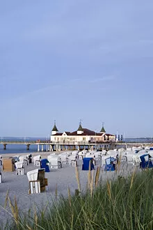 Images Dated 4th April 2011: Pier, Ahlbeck, Usedom Island, Mecklenburg-Western Pomerania, Germany