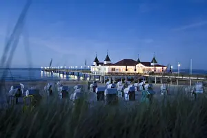 Pier, Ahlbeck, Usedom Island, Mecklenburg-Western Pomerania, Germany