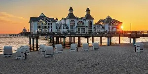 Panorama Prints: Pier on the beach of Sellin, Rugen Island