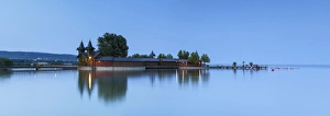 Pier on Keszthely beach, Keszthely, Lake Balaton, Hungary