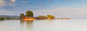 Pier on Keszthely beach, Keszthely, Lake Balaton, Hungary