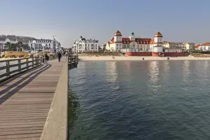 Rugen Prints: Pier and Kurhaus of Binz on Ruegen