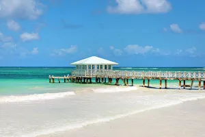 Dominican Prints: Pier in Las Galeras, Samana, Dominican Republic