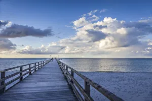 Pier in Prerow, Mecklenburg-Western Pomerania, Northern Germany, Germany