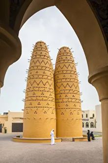 Doha Prints: Pigeon Towers, Katara, Doha, Qatar