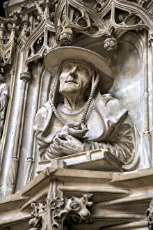 Figure Prints: Pilgrams Pulpit, St. Stephens Cathedral, Vienna, Austria, Central Europe