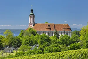 Pilgrimage church Birnau near Birnau, Unteruhldingen, Upper Swabia, Baden-Wurttemberg, Germany