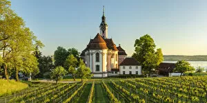 Images Dated 22nd July 2021: Pilgrimage church Birnau near Birnau, Unteruhldingen, Lake Constance, Upper Swabia