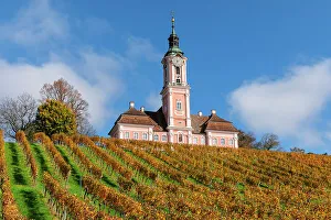 Pilgrimage church Birnau near Unteruhldingen, Lake Constance, Upper Swabia, Baden-Wurttemberg, Germany