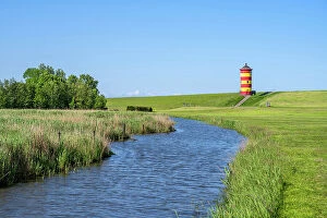 Images Dated 21st June 2023: Pilsum lighthouse, Krummhorn, East Frisia, Lower Saxony, Germany
