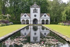 The Pin Mill & Lily Pond, Bodnant Gardens, near Tal-y-Cafn, Conwy, Wales