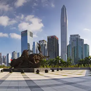 Ping An Prints: Ping An International Finance Centre (worldas 4th tallest building in 2017 at 600m)