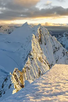 Pisco mount Nord from Pisco mount at sunrise. Ancasch, Cordigliera Blanca, Peru