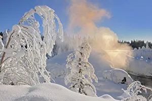 Pisew Falls Prints: Pisew Falls at sunrise Pisew Falls Provincial Park, Manitoba, Canada