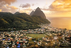 Pitons Prints: Pitons and Soufrierre, St