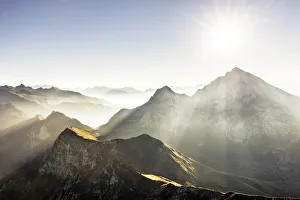 Ridges Prints: Pizzo Arera and Prealpi Orobie. Serina valley, Lombardy, Italy