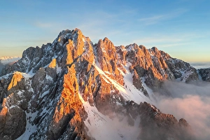 Mountain Pass Prints: Pizzo Camino. Schilpario, Val di Scalve, bergamo district, Lombardy, Italy