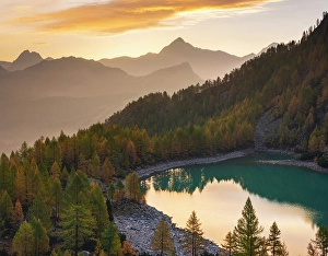 Pizzo Scalino Prints: Pizzo Scalino from Lagazzuolo lake