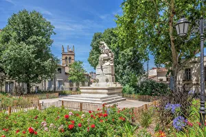 Occitanie Prints: Place de la Canourgue, Montpellier, Herault, Languedoc-Roussillon, Occitanie, France