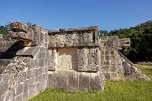Images Dated 16th February 2023: Plaform of the Tigers and the Eagles, Chichen Itza, Yucatan, Mexico