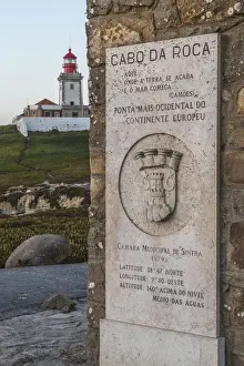A plaque near the lighthouse indicates that Cabo de Roca is the westernmost point