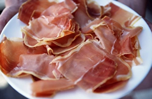 Meat Prints: A plate of cured ham