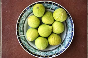 Images Dated 13th May 2010: A plate of Mediterranean Figs, Crete, Greece