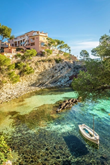 Cala Fornells Prints: Platja Calo de ses Llisses, Cala Fornells, Mallorca, Balearic Islands, Spain