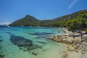 Platja De Formentor Prints: Platja de Formentor, Serra de Tramuntana, Mallorca, Balearic Islands, Spain