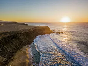 Playa del Aguila, West coast of Fuerteventura, Canary Islands, Spain